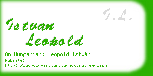 istvan leopold business card